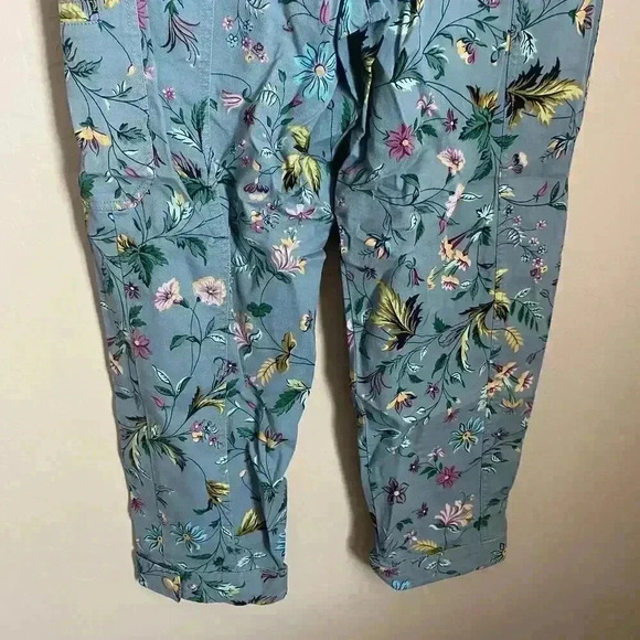 Anthropologie Victoria Floral Cargo Pants Size 4 - Picture 13 of 15